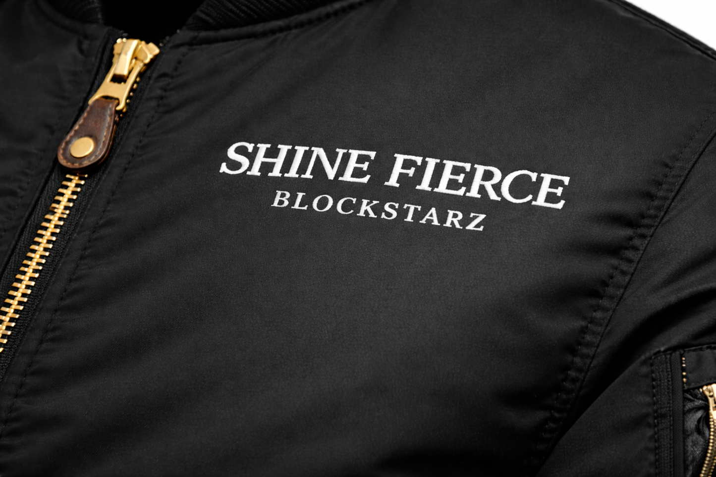 SHINE FIERCE - SF BOMBER JACKET - BLACK