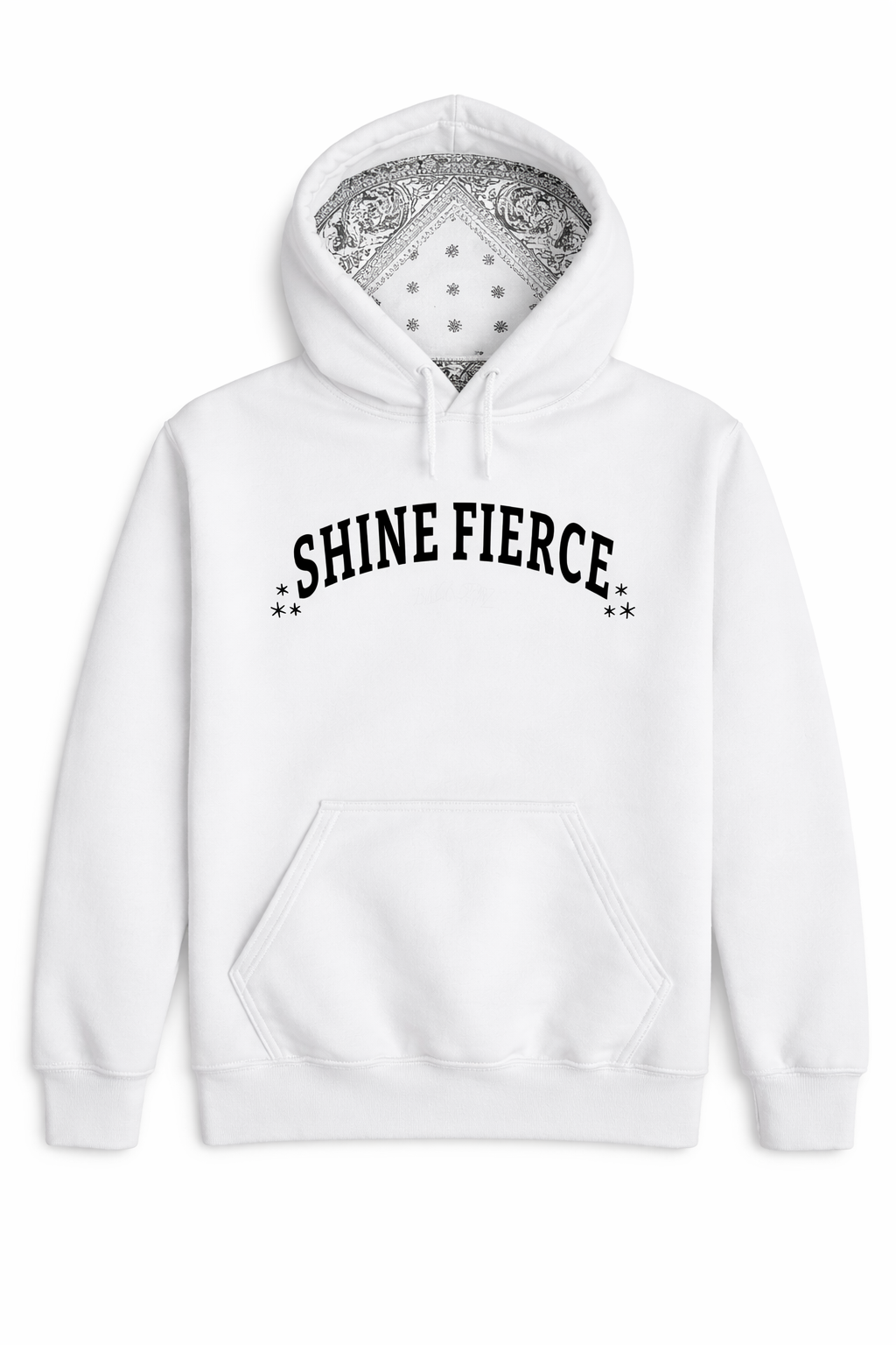 Shine Fierce - BS Hoodie - WHITE