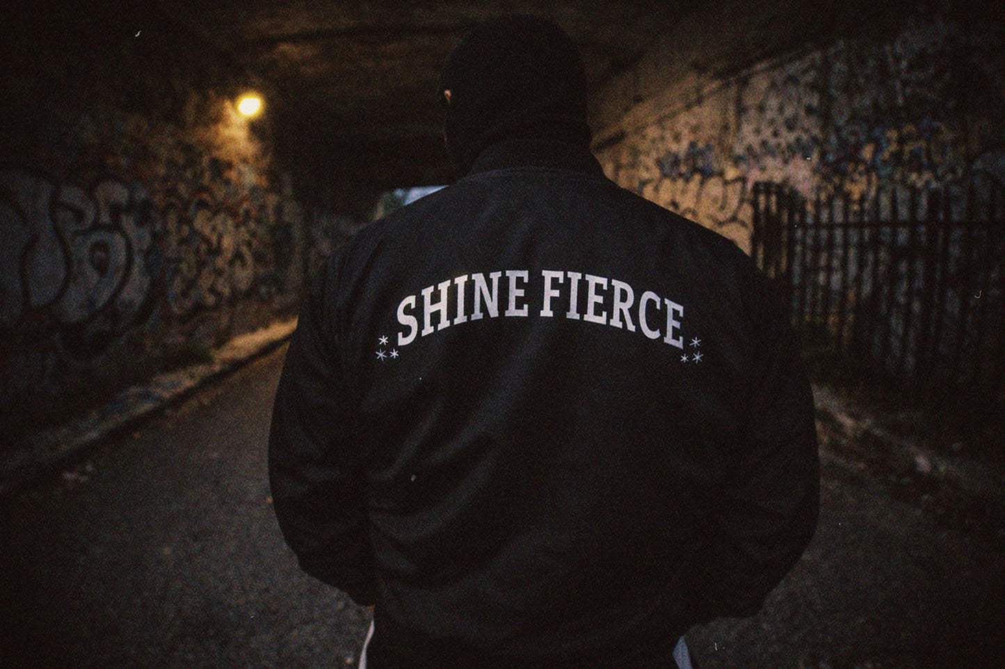 SHINE FIERCE - SF BOMBER JACKET - BLACK